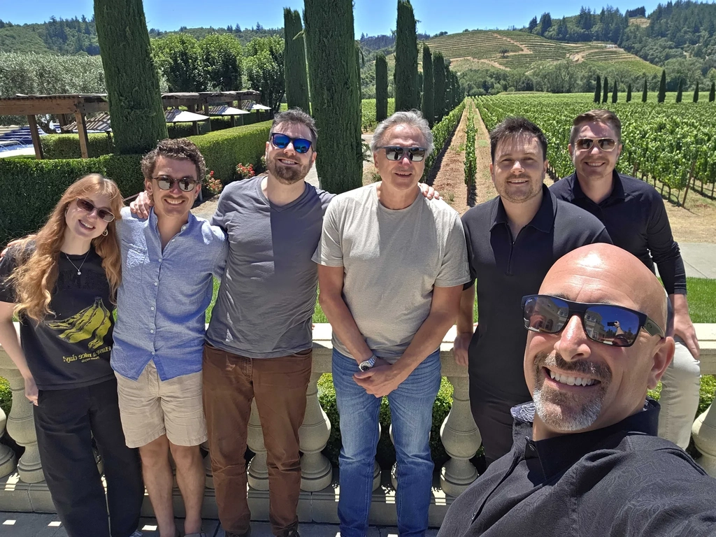 The Ocean team on a company offsite in Napa Valley