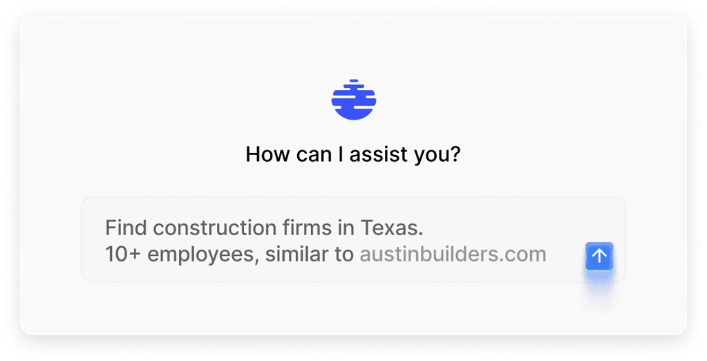 AI search interface